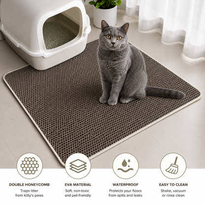 Kitty Litter Mat - Stop Vacuuming 3x Daily!